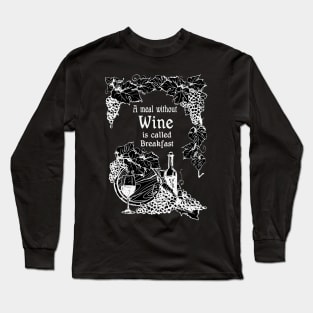 Wine and Grapes Long Sleeve T-Shirt